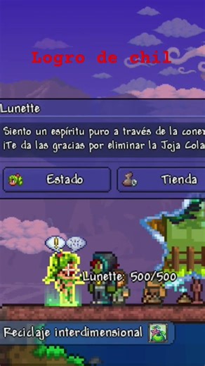 tenés un logro de la joja cola con la driada#game #terraria #juegos #xd