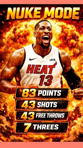 Bam Adebayo Went Full NUKE MODE #heat #nbanews #shorts