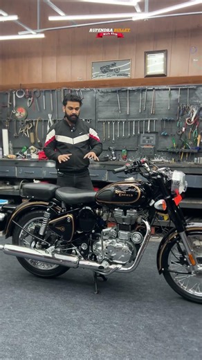 Classic restoration full repaint🙏🤩❤️ #royalenfield #rupendrabulletworkshop #classic #shorts