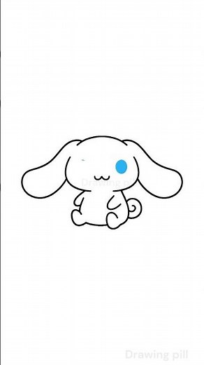 How to Draw Cinnamoroll EASY! 🩵 (Step by Step) #Shorts