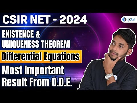 Existence and Uniqueness Theorem | Differential Equation | Most Important Result from ODE