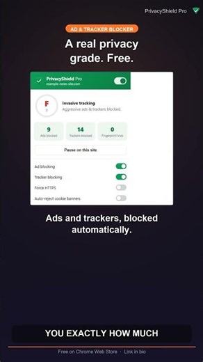 Every Site Is Tracking You — Free Blocker Proves It #Shorts