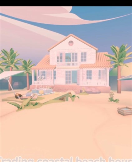 Coastal Beach House Design in Adopt Me