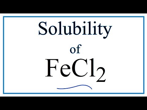 Is FeCl2 Soluble or Insoluble in Water?