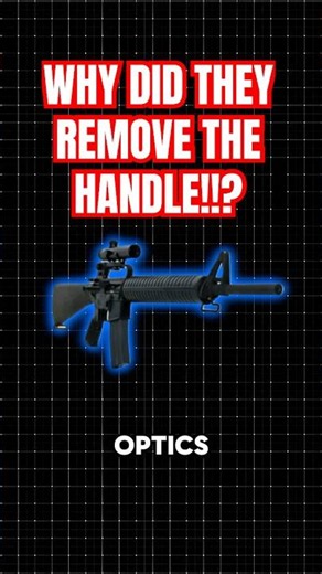 Why Soldiers Removed the M16 Carry Handle? #shorts