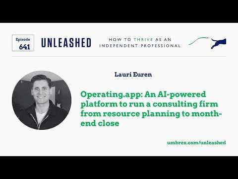 641. Lauri Euren, Operating.app: An AI-powered platform to run a consulting firm from resource...