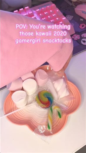 2020 kawaii era is so back🧋🍡 #kawaii #gamergirl #snacks #asmr