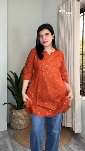 Perfect fits for your everyday look 🎀 Design Code: TT10957 Bust: 38-44 Sleeve: 15 Length: 31 Fabric: High Silk #kurti #dress #shortkurti #fashion #trending | TTouch Clothing