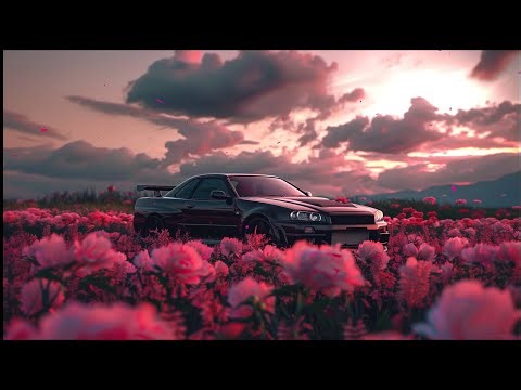‼️Nissan Skyline Pink Petals 🔴4K Live Wallpaper ✨️