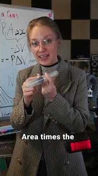 Doing work on a gas by compression #thermodynamics