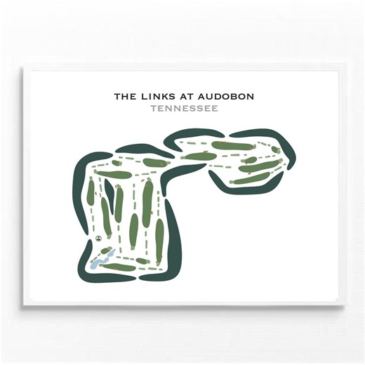 The Links at Audubon, Tennessee | Golf Course Map, Golf Map, Golfer Gift for Him, Scorecard Layout, Golfer Boyfriend Gift, Art Print Decor - Etsy