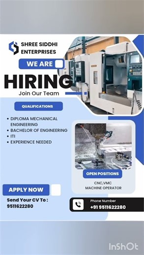 job openings for CNC #cncmachine #cncoperator #jobseekers #hiring #careers #job #interview