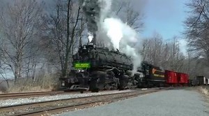 8.4K views · 213 reactions | Western Maryland Scenic Railroad steam locomotive number 1309 performs a photo runby at Frostburg, Maryland with a photo freight consist. This was part of a weekend of events sponsored by McHugh Locomotive and Equipment. The 1309 is the last steam locomotive built by the Baldwin Locomotive Works in 1949 and is currently the largest operating steam locomotive on the East Coast. Taken March 5, 2022. | North American Steel Veins | Facebook