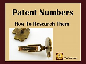 How To Research Patent Numbers on Jewelry
