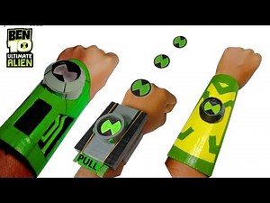 Make 3 different omnitrix with cardboard from ben 10/very easy to make