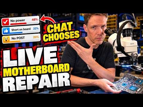 Live Motherboard Repair, But Chat Picks The Laptop I Fix!