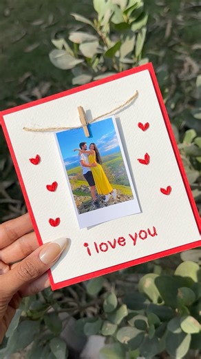 Love Thread card idea DIY for Valentines ♥️ #diy #art #gift