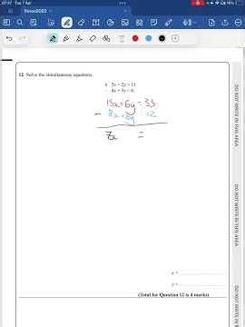 Nov 22 Paper 1 Question 12