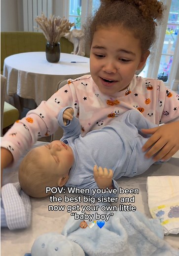 A Baby Boy Doll Gift for the Best Big Sister