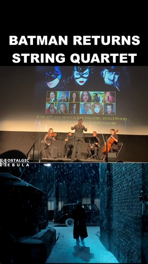 To close off Christmas...our Batman Returns string quartet tribute from 2022. Composed by Danny Elfman Arranged/orchestrated by Captain Cody Conducted by Flora Cheng #batmanreturns #stringquartet | Nostalgic Nebula