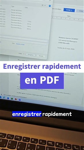 Enregistrer rapidement un document Word en PDF 🤩🤩 #shorts #astuce #word #pdf #phformation