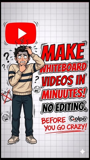 Make Whiteboard Animation Videos in 1 Click!🔥