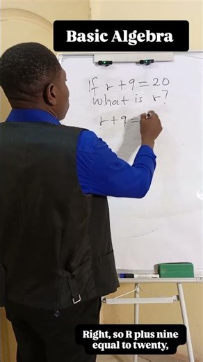 Basic Algebra, let's make it simple by finding the value of r