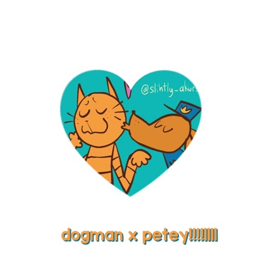 Comic Cat and Police Dog Kissing - Heartwarming Moment