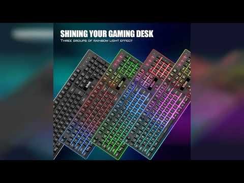 Review: RedThunder K10 Wireless Gaming Keyboard and Mouse Combo, LED Backlit Rechargeable 3800...