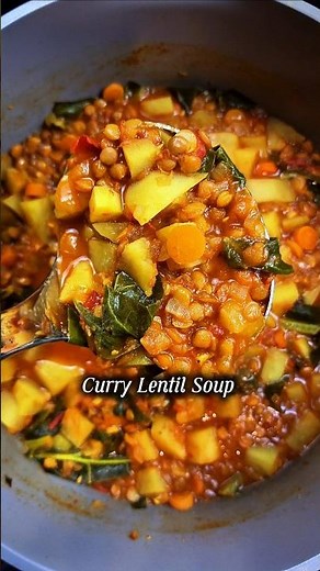 The Best Vegan Soup Recipe (Curry Lentil Soup)