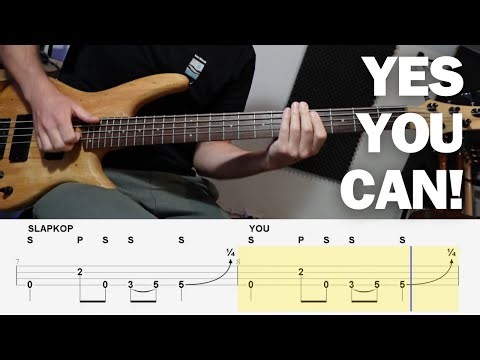 CAN YOU PLAY THIS RIFF? (SLAP BASS BEGINNER LESSON)