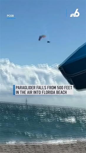 According to Palm Beach Fire Rescue, lifeguards at Ocean Reef Park saw someone operating a powered paraglider when a gust of wind caused a partial parachute collapse, which caused the man to spiral into the ocean. Riviera Beach Police said the 53-year-old man lifted off from Ocean Cay Park in Jupiter and was heading south when the incident happened. The man is expected to be OK. Click here for more: http://on.nbc6.com/qOgpRqM #firerescue #paraglider #palmbeach | NBC 6