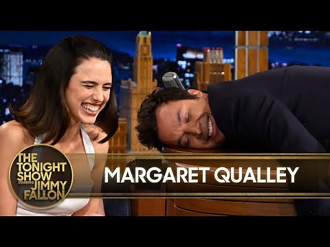 Margaret Qualley Dares Jimmy to Interview Her Lying Down, Tried to Set Up Her Mom and Bill Murray