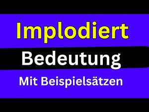 Implodiert Bedeutung