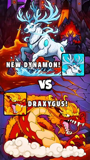 Reinhornyx vs Draxygus skill Battle In Dynamons World||#dynamon#dynamonsworld#newdynamon#shorts