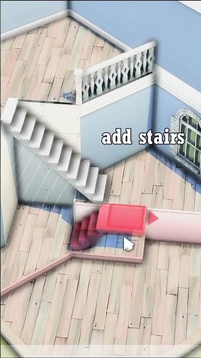The sims 4 stairs in diagonal room (part 3) #sims4stairs #sims4ideas #sims4diagonal