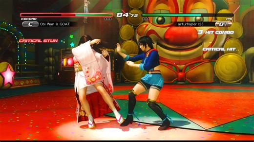 DOA5LR　こころ　VS　ランダムキャラクター 12