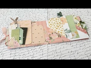 One Sheet Wonder | Multi Pocket Flipbook | 12x12 Single Sided Paper - TUTORIAL