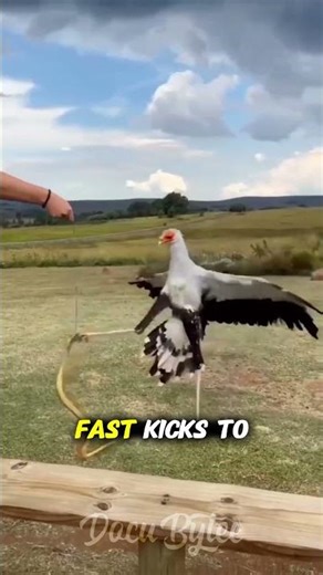 The Bird That Fights Snakes With Kicks 🦅⚡🐍
