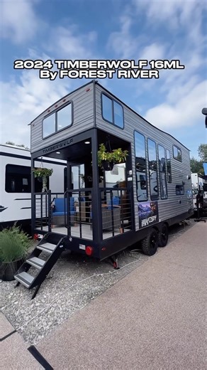 Tiny House Attractive🏠 on Instagram: "Amazing tiny home on wheels! 2024 Forest River Timberwolf 16ML that only weighs 7,200lbs!😍 . 🏠follow us at @tinyhouseattractive 🏠 Video by: @mylesrvs Build bu: @forestrivercampers"