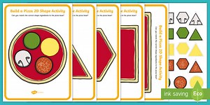 Pizza 2D Shape Matching Activity