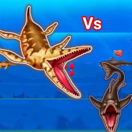 💪Pliosaurus Vs Leedsichthys🧐 in Dino Waterworld games #shorts #games