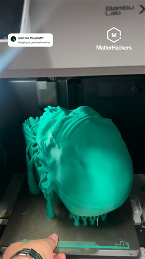 Michael 🤓 on Instagram: "Using some new spooky green filament @matterhackers everything linked in bio! (Giveaway info too) *printed on @bambulab_official X1C 3D Printer* #3dprinting #maker #hobby #halloween #satisfying #filament #zombie"