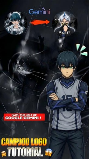 How to Make a Professional Gaming Logo Like ‪@CampJodff‬|| Using Gemini #campjodff #fyy #freefire