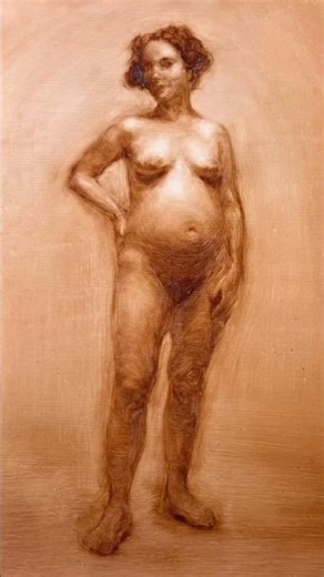 How to make a drawing using subtractive oil painting techniques. #figuredrawing #experimentaldrawing