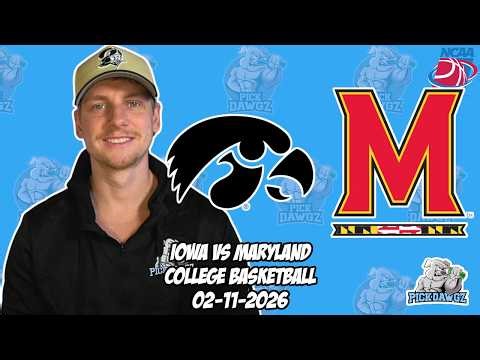 Iowa vs Maryland 2/11/26 Free College Basketball Picks and Predictions | NCAAB Pick