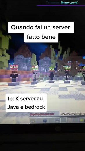 Tutto il mio lavoro, entrate vah, ip: K-server.eu #foryou #fy #pov #perte #pt #minecraft #minecraftserver #minecraftjava #minecraftbedrock #bedwars