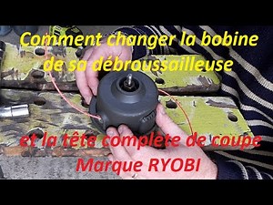 How to change the spool of your brush cutter and the complete cutting head