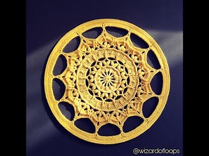 Crochet Mandala 'Serenity' Tutorial | Crochet Dreamcatcher Tutorial | Part 2 (Rounds 11-14)