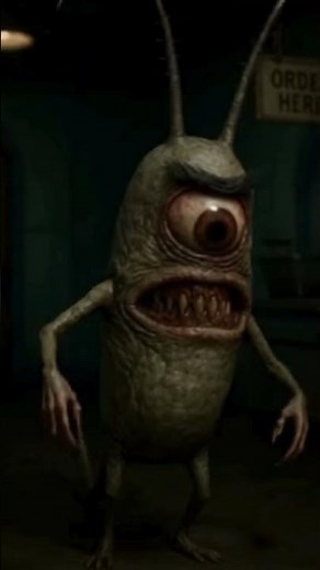 AI Cursed SpongeBob Characters in Real Life | Horror 3D SpongeBob, Squidward & More #short